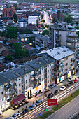 Kosovo. Prishtina. Overview of Garibaldi Street / Evening