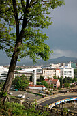 Macedonia. Skopje. Afternoon City view from City Fort (Trvdina Kale)