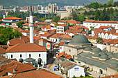 Macedonia. Skopje. Carsija Old Town. Overhead View / Morning