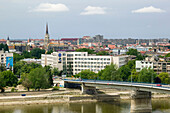 Serbia. Vojvodina Region-Novi Sad. Town View along Danube River