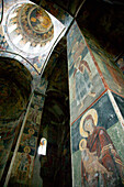 Serbia. Vojvodina Region-Krusedol Selo. Krusedol Monastery (b.early 1500s). Interior Frescoes