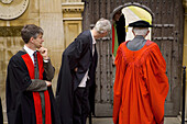 Professors on graduation day, Cambridge, Cambridgeshire, UK