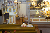 Jokkmokk church, Sami service. Jokkmokk, Northern Sweden