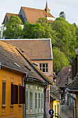 View to Church On The Hill, Sighisoara, Transylvania, Romania