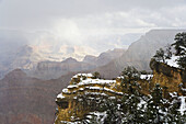 Snow, South Rim, Grand Canyon, Arizona, USA. Snow at Grand Canyon