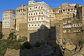 View of village. Al-Hajarah, Sana Province, Yemen