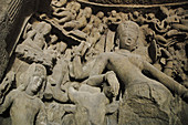Mumbai India, Hindu statues at Elephanta Caves