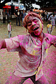 Panjim Goa, India, boy dancing during the Holi feast