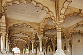 Decorated Colums in Diwan-i-Aam, Agra Fort, Agra, Uttar Pradesh, India