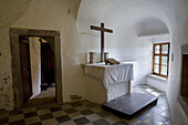 Room. Interior of the Castle Predjamski, in Predjama, Slovenia, Europe.