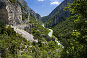 Verdon Regional Natural Park, Canyon of the Verdon Gorges, the High Alps of Provence, Alpes de Haute-Provence, Provence, Provence, France.