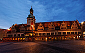 Altes Rathaus am Markt, Leipzig, Sachsen, Deutschland