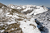 Schneebedeckte Berglandschaft, Innsbruck, Tirol, Österreich