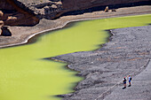 Spain, Canary Islands, Lanzarote, El Golfo, Green Lagoon