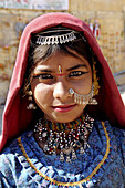 Portrait of a very beautiful Rajasthani girl