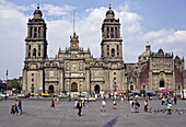 Metropolitan cathedral. Plaza de la Constitución (the Zócalo). Mexico City. Mexico.