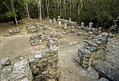 Coba, ruined city of the Pre-Columbian Maya civilization. Quintana Roo, Mexico
