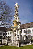Baroque Holy Trinity column, Heiligenkreuz Abbey. Austria