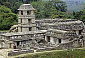 Palenque Maya archaeological site. Chiapas, Mexico