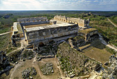 Uxmal pre-Columbian Maya archaeological site. Yucatan, Mexico