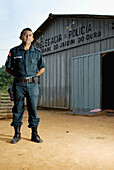 Francisco Silva, military police sergeant in Jardim do Ouro, garimpeiro town. Brazil