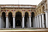 The Thirumalai Nayak Palace in Madurai, Tamil nadu, India