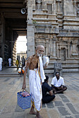 An elder priest at Nataraja temple, Chidambaram, Tamil Nadu, India