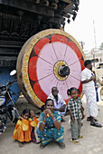 Rudrakoteeswarar Temple chariot at Thirukazhukundram, Tamil Nadu, India.