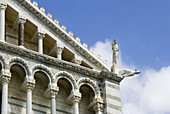 Detail of the duomo (cathedral), Piazza dei Miracoli, UNESCO World Heritage Site, Pisa, Tuscany, Italy