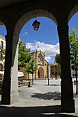 Santa Teresa square and church of San Pedro, Avila, Castilla-Leon, Spain
