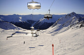 Ski lift, Parsenn ski area, Davos, Grisons, Switzerland