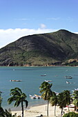 View over Playa Galera, Juangriego, Isla Margarita, Nueva Esparta, Venezuela