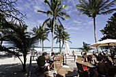 Strandbar, Palmenstrand, Playa El Aqua, Isla Margarita, Nueva Esparta, Venezuela