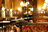 Close Up, interior view of Cafe Sperl, Vienna, Austria
