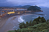 Concert for Peace on Gros beach, San Sebastian. Guipuzcoa, Basque Country, Spain
