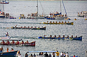 Boat race at La Concha, San Sebastian. Guipuzcoa, Basque Country, Spain