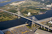 aerial of bridge