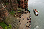 China- April 2008. Sichuan Province. Leshan City. The Grand Buddha (Da Fo) W.H.