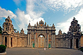 Entrance to Dolmabahce Palace,  Istanbul,  Turkey