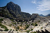 Theatre,  ruins of Termessos near Antalya,  Turkey