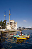 Ortakoy Mosque and Phosphorus Bridge,  Istanbul,  Turkey