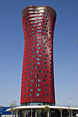 Spain  Barcelona  Towers designed by the architec Toyo Ito in te Europe square