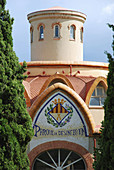 Parque de Desinfección, Art Noveau building Terrassa, Barcelona province, Catalonia, Spain