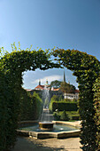 Fountain wallenstein palace ornamental garden mala strana. Prague. Czech Republic.