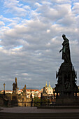 King charles iv statue knights square old town stare mesto. Prague. Czech Republic.