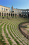 Arena Roman amphitheater, Pula. Istrian peninsula, Croatia