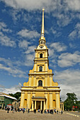Peter and Paul Cathedral in Peter and Paul Fortress. Saint Petersburg. Russia