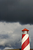 Lighthouse with stormy sky