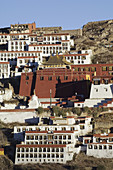 Ganden monastery, one of the three main Buddhist monasteries near Lhasa, Tibet. China