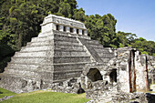 Templo de las Inscripciones, Temple of the Inscriptions, Palenque Archaeological Site, Palenque, Chiapas, Mexico